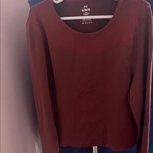 Under Armour Women's Burgundy Long Sleeve Blouse